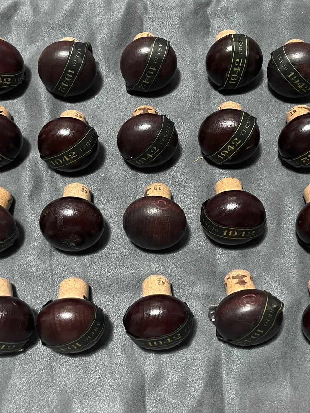 1942 Don Julio  Dark Brown Wood Bottle Stoppers. Crafts of Display